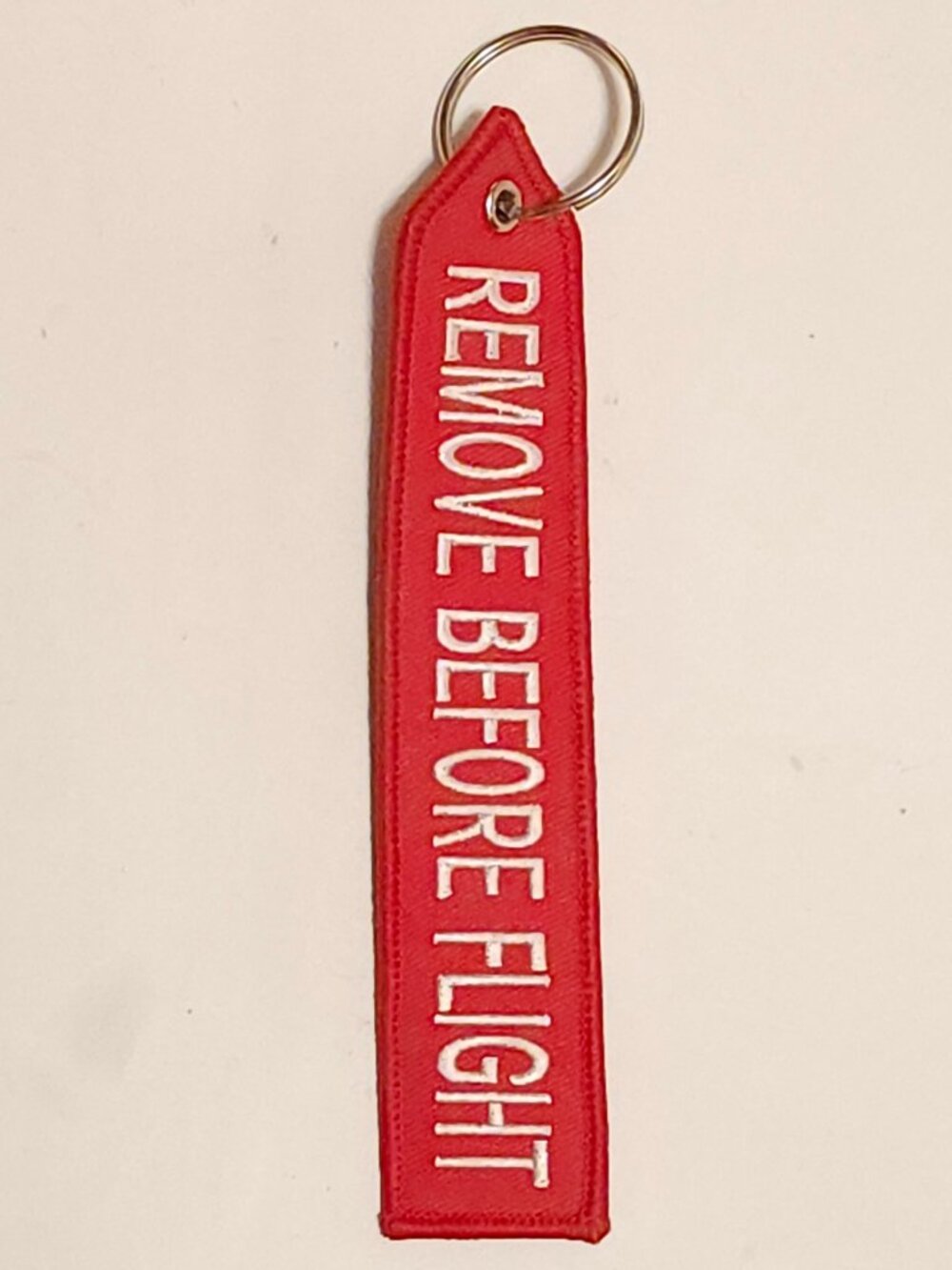 ROYAL CANADIAN AIR FORCE REMOVE BEFORE FLIGHT TAG RED Keychain
